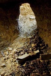 A Tora Bora cave used by al-Qaeda forces in December 2001.
